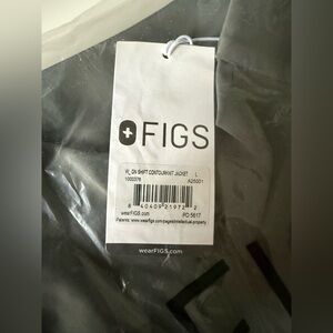 Figs Women's On-Shift ContourKnit Scrub Jacket Bonsai Colour Large New with Tags
